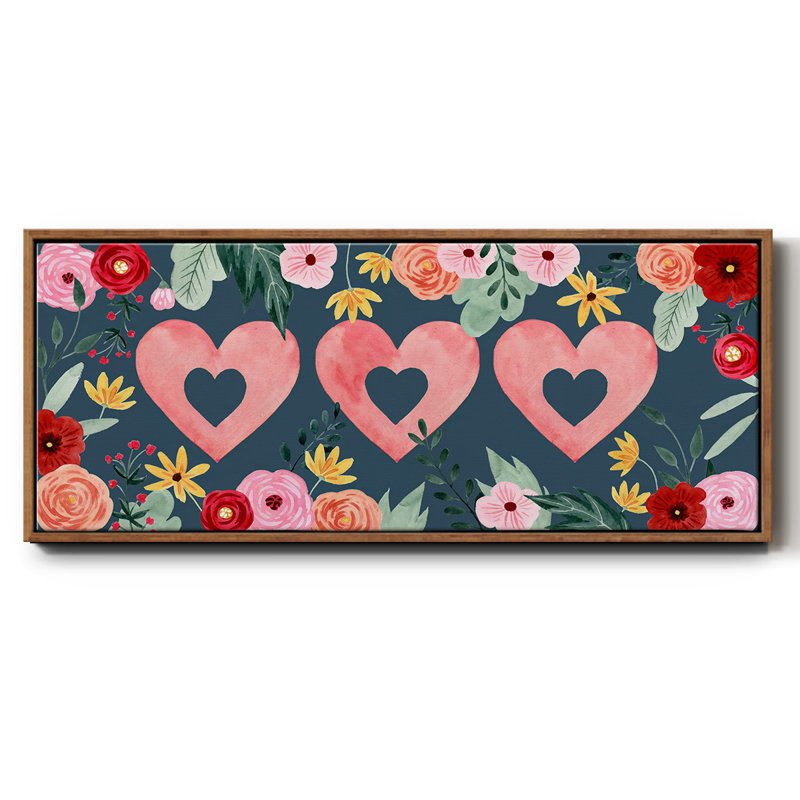 Collection Sweet Hearts - toile encadrée, H 24 po x l 60 po