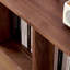 Meuble télé simple en bois massif de style ouvert