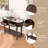 40'' Glass Top Console Table