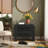 Luna Modern Wood 2-Drawer Nightstand With Metal Handles-119608855