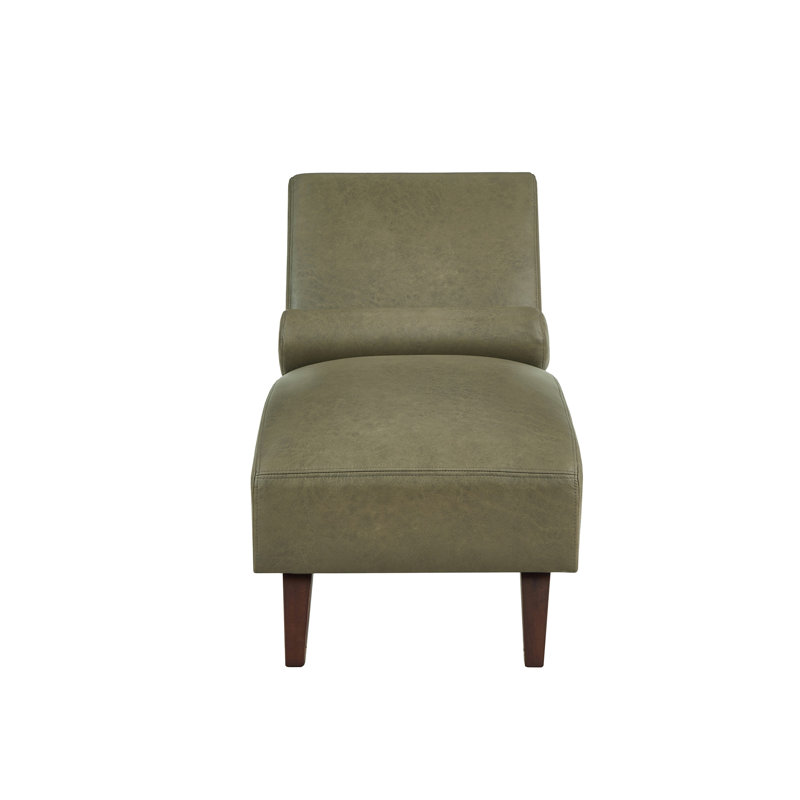 Chaise longue rembourrée, Olive Green