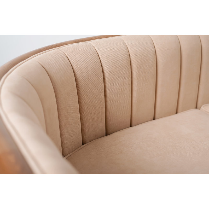Alton Loveseat, Brown, Beige