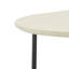Table basse ovale avec tablette inférieure
