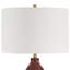  Gourd Burgundy Table Lamp