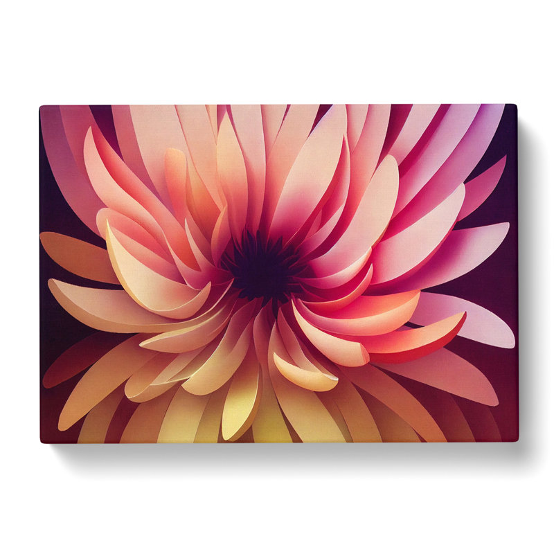 Alluring Chrysanthemum Flower - Wrapped Canvas