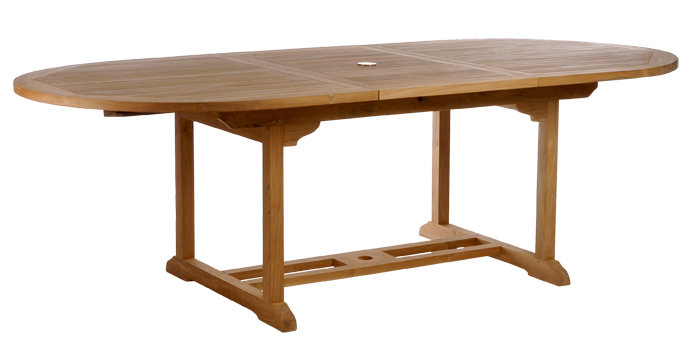 Dacia Outdoor 9 - Piece Teak Dining Set with Cushions