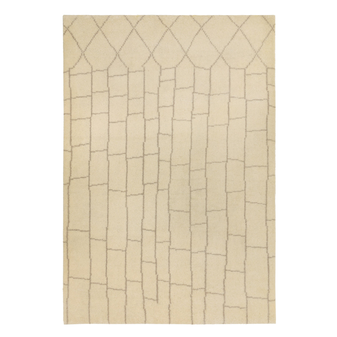 Auburn Hand Knotted Wool Cream Rug