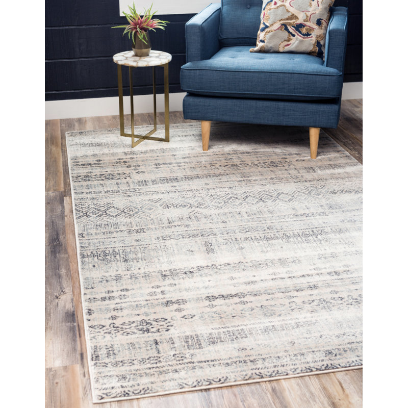 Tapis beige Ianmichael, Rectangle 5 pi 1 po x 8 pi