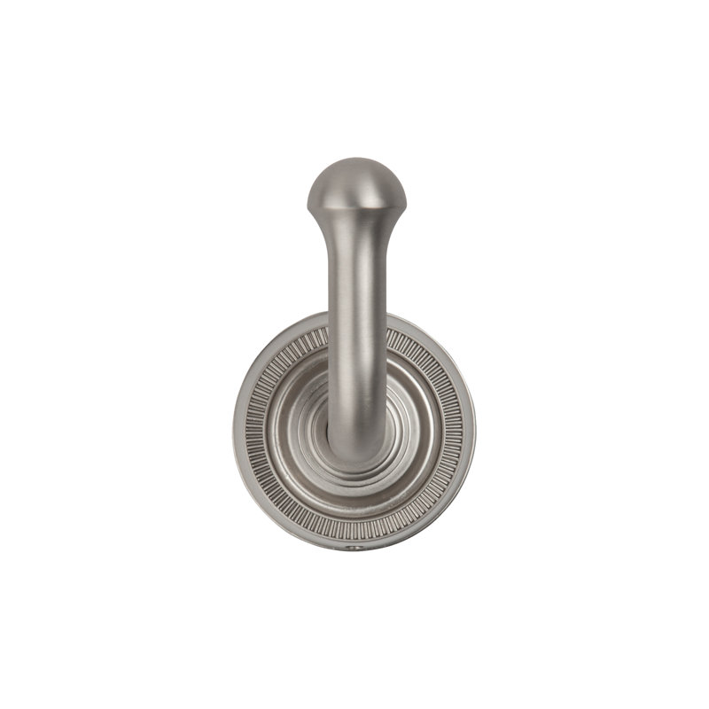 Minted 2'' Wide Satin Nickel Robe Hook, Satin Nickel