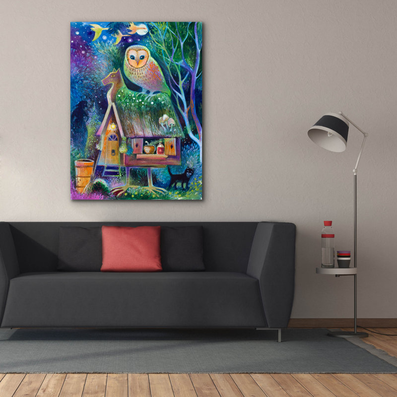 «Forest» par Oxana Zaika, art mural sur toile, H 54 po x l 40 po x P 1,5 po