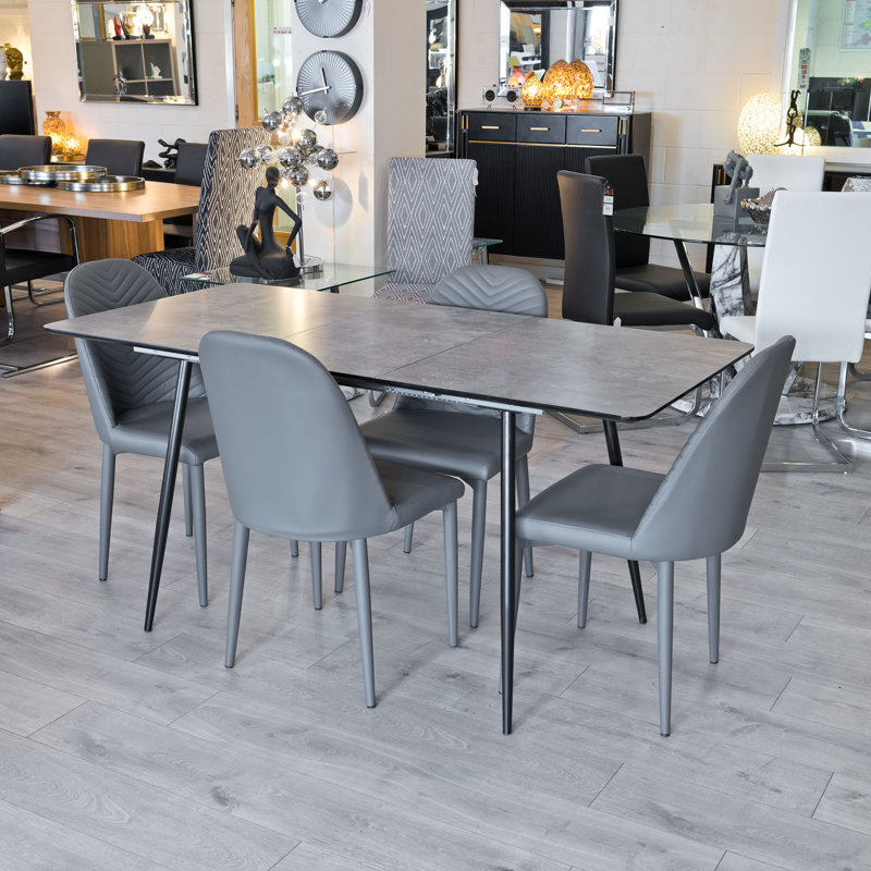 Abbottstown 4 - Person Dining Set, Grey