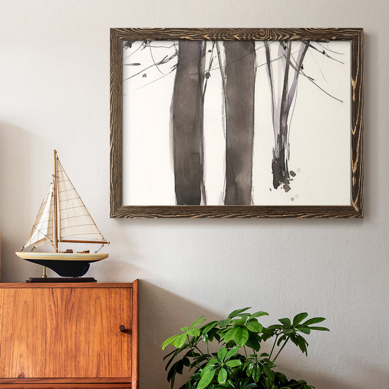 Under the Winter Tree II, reproduction d'art sur toile, Cadre noyer, H 14 po x l 20 po x P 1,5 po