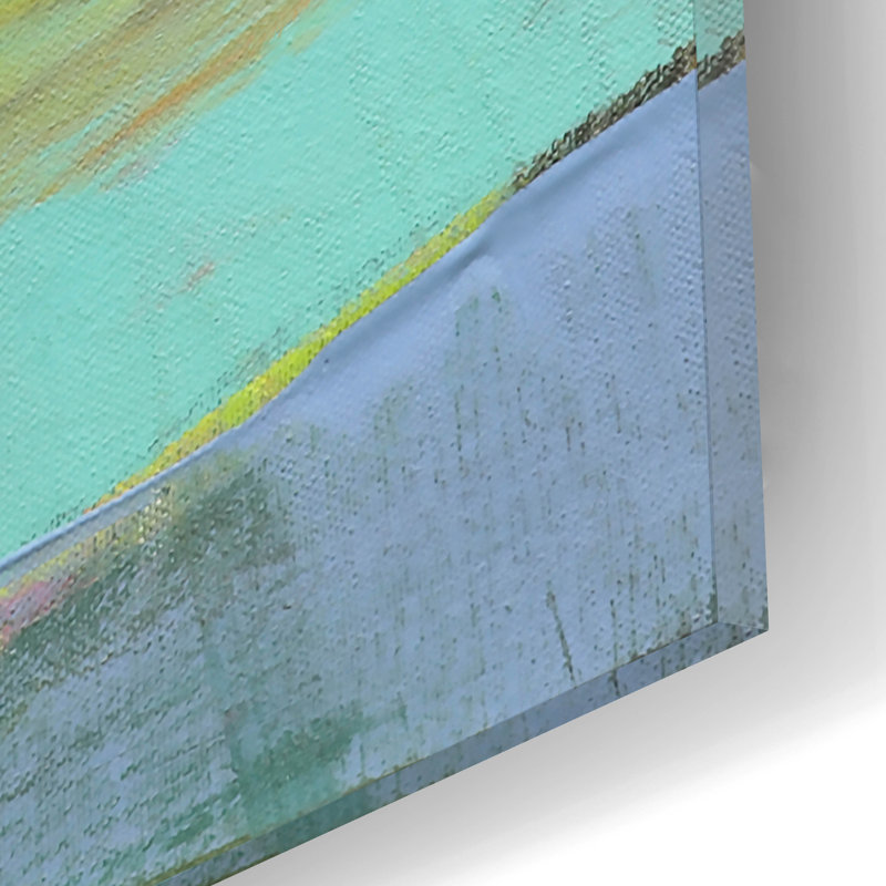  «Sands No. 2» par Cathe Hendrick, art mural en verre acrylique, 12 po x 12 po