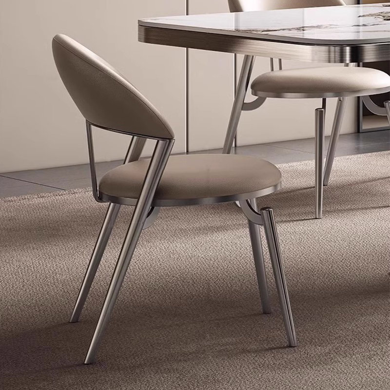 Ensemble de table de salle à manger en acier inoxydable, Noir, noir, noir, noir, H 29,53 po x L 62,99 po x l 35,43 po