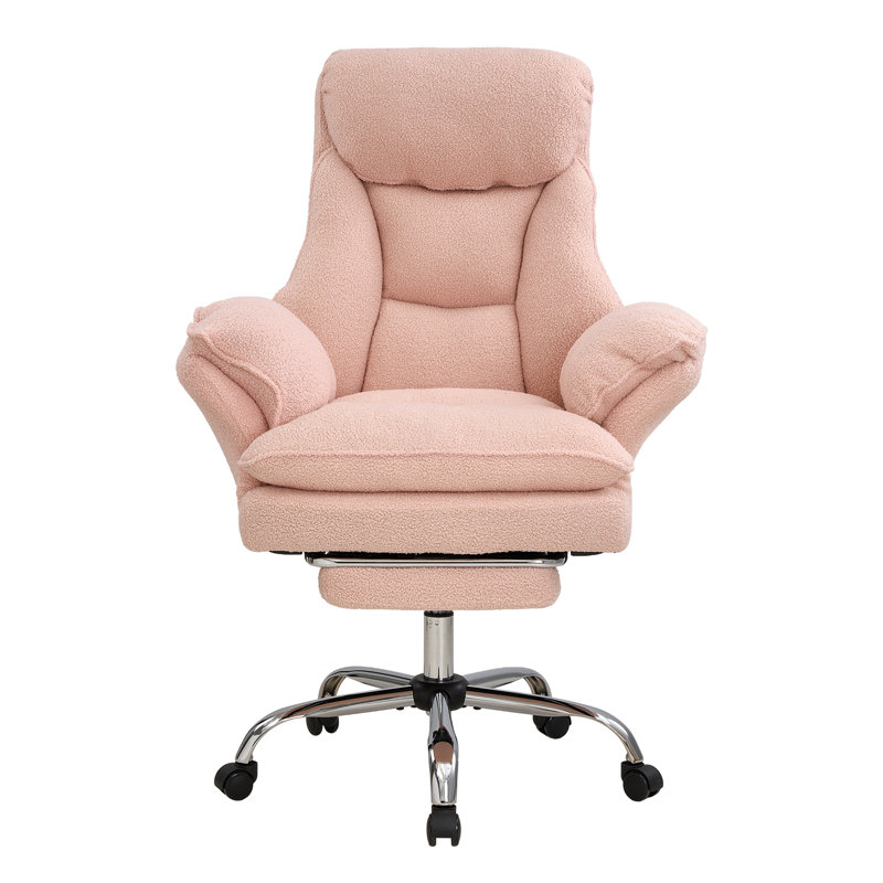 Living and Home Teddy Office Chair, Pink