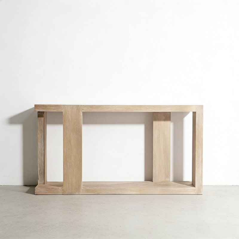 Console champêtre rétro, H 29,92 po x l 55,12 po x P 15,75 po