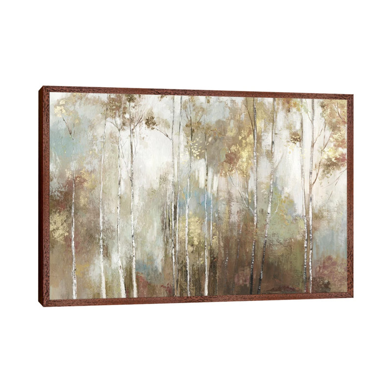Fine Birch III by Allison Pearce - Print on Canvas, Brown Framed, 66.04 cm H x 45.72 cm W
