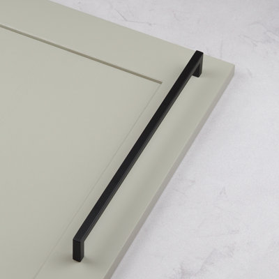 Matt Black Square Straight D-Bar Handles