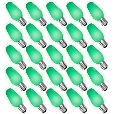 0.5 Watt, C7 LED, Non-Dimmable Light Bulb, E12 Base