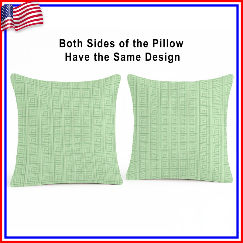 Coussins décoratifs verts, 20 x 20 pouces