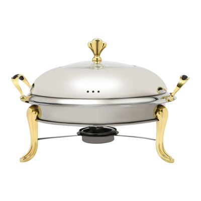 14" Round Chafing Dish 2 Quarts Buffet Warmers Stainless Steel