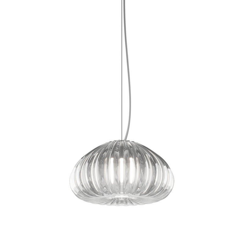 Diamante Suspension G Crystal Satin Nickel E26 Ul, 87" H x 12" W x 12" D, Clear, E26/Medium (Standard)