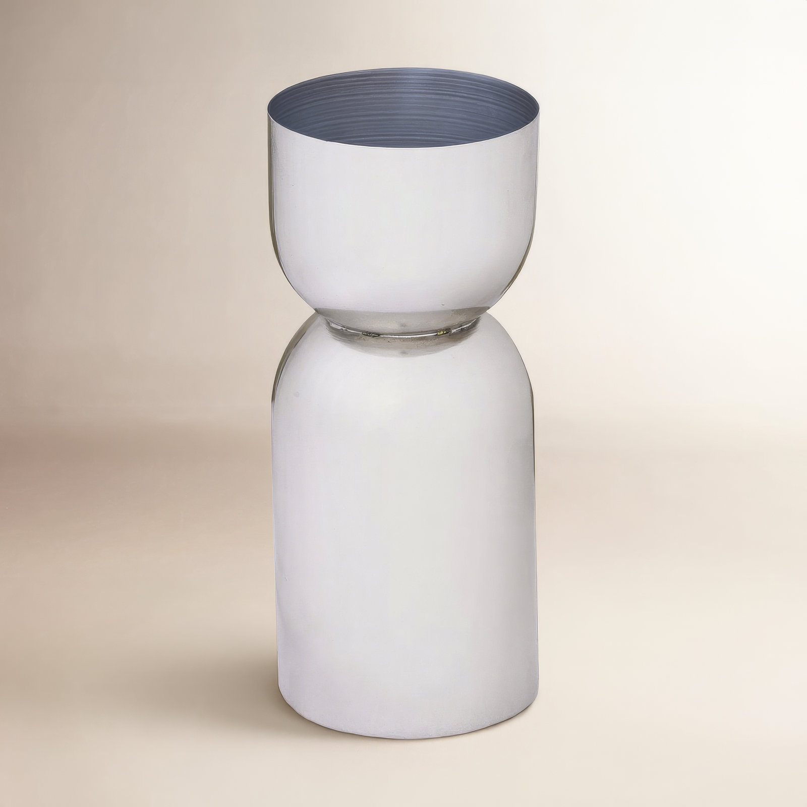 Paulding Iron Table Vase, White
