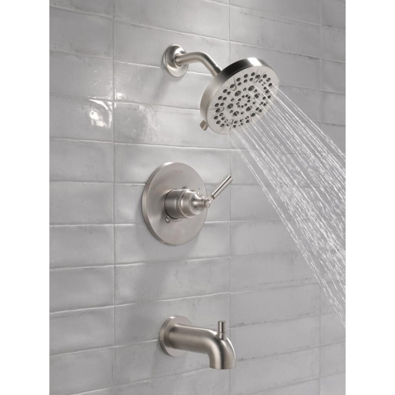Ensemble de robinet de baignoire et douche à fonction unique SAYLOR ™, ensemble de garniture de valve, pomme de douche et poignée