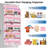 Pink 5-Tier Over the Door Hanging Organizer with Extra Large Pockets, Hanging Storage with Clear Windows for Nursery, Pantry, and Closet Single-2024169037-2026343033