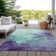 Machine Washable Indoor/Outdoor Cicel ACN1138 Seafoam