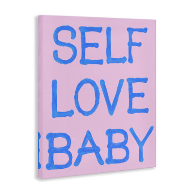 "Self Love Baby", art mural sur toile, design par House of Lulu