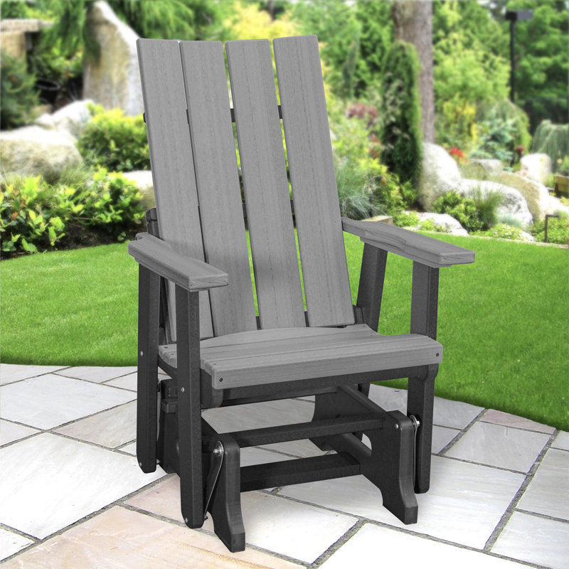 Fauteuil oscillant Brandon American Furniture Classics Model 415WWWT, Gris clair / noir