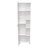 Corner Cabinet Womppi, Five Open Shelves, Single Door, White Finish-2131957694