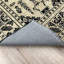 Tapis en coton tissé lavable beige et noir Alfa-775767225