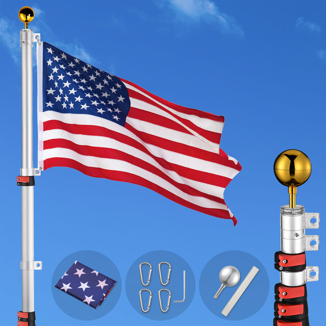 Double Sided 360'' H x 60'' W Polyester House Flag Arlmont & Co.