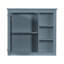 Armoire de rangement murale moderne avec miroir et 3 tablettes ouvertes, idéale pour les salles de bain élégantes et organisées-1123455614