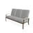 Askar 71.5'' Wide Powder Coated Aluminum Patio Sofa with Cushions-25943452-25943359