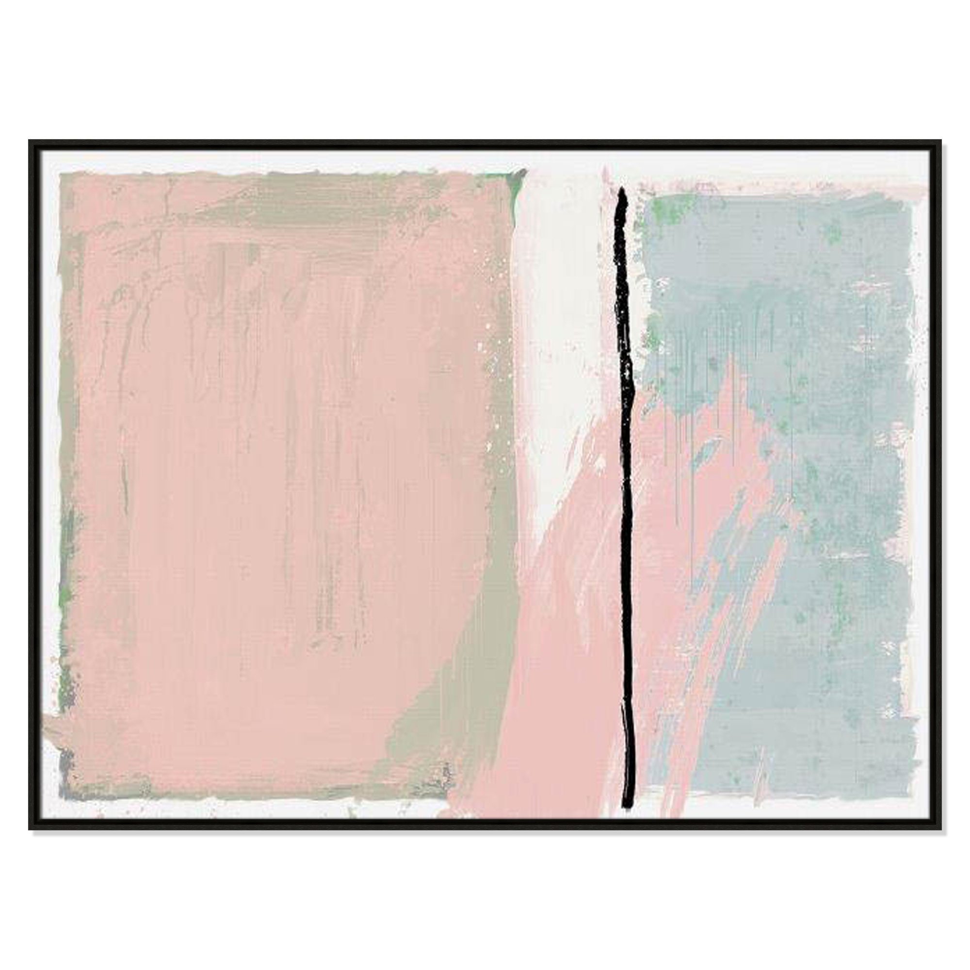 Pastel Opulance by Casa Fine Arts, Espresso Floater Framed, 37.5" H x 49.5" W x 2" D, No Mat