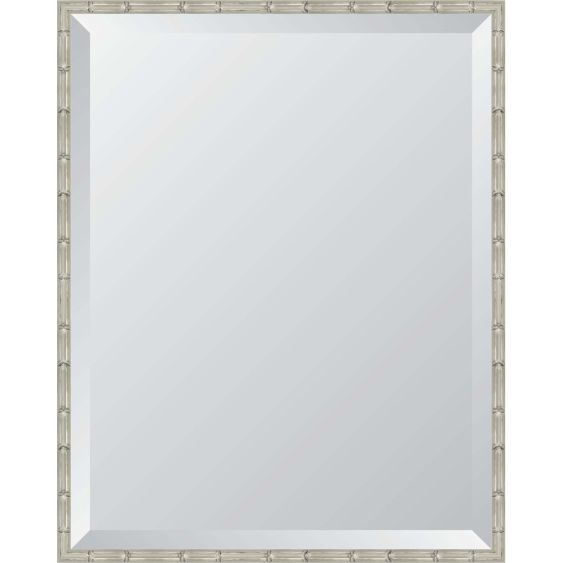 Tearney Rectangle Wall Mirror, 30" x 24", Silver