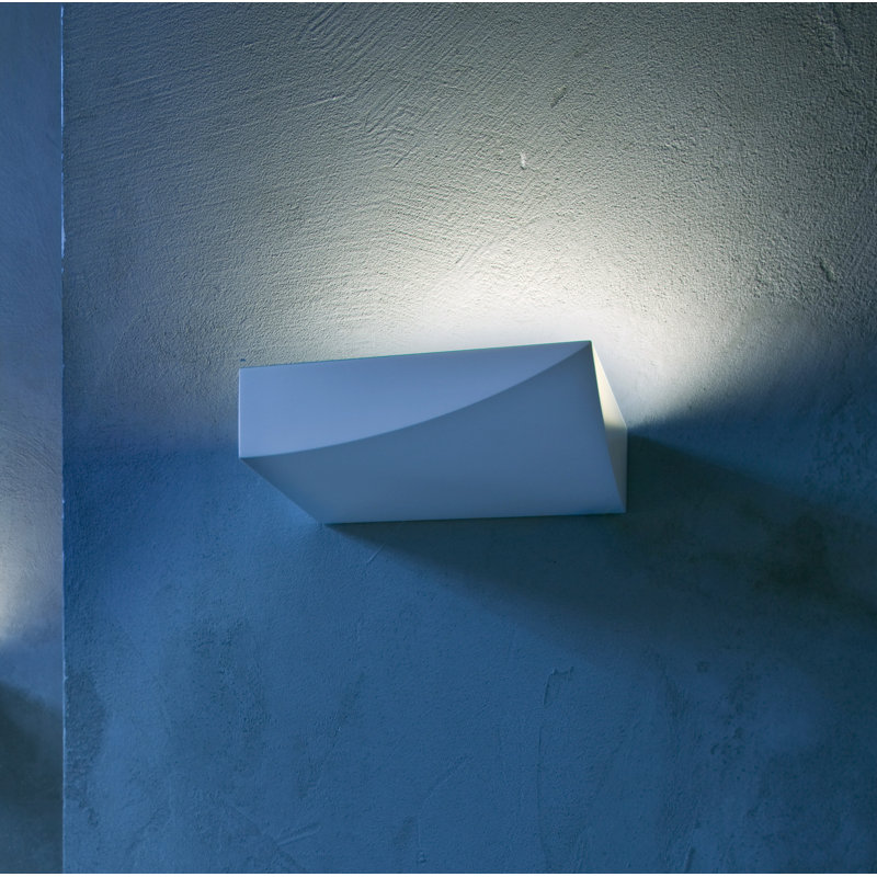 Lembo LED Flush Mounted Sconce, Matt White