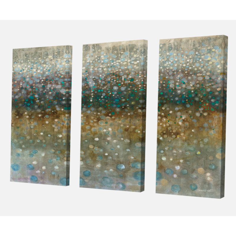 Cabin & Lodge «Brown Rain», peinture à multiples images sur toile, H 32 po x l 48 po x P 1 po