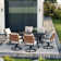 Tansi All Steel Detachable Main Dining Set Of Seven Pieces With Rectangular Dining Table And Cushion