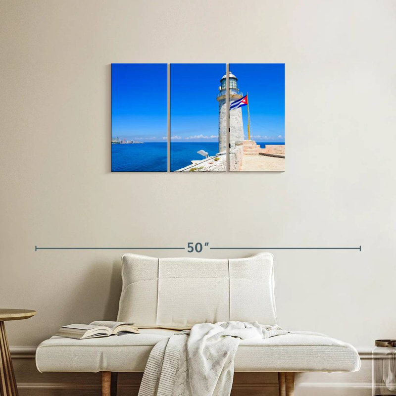Lilie El Morro Lighthouse, 20" H x 33" W