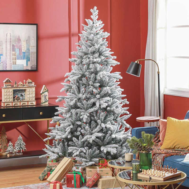 Arbre de Noël artificiel floqué neige avec 1401 pointes