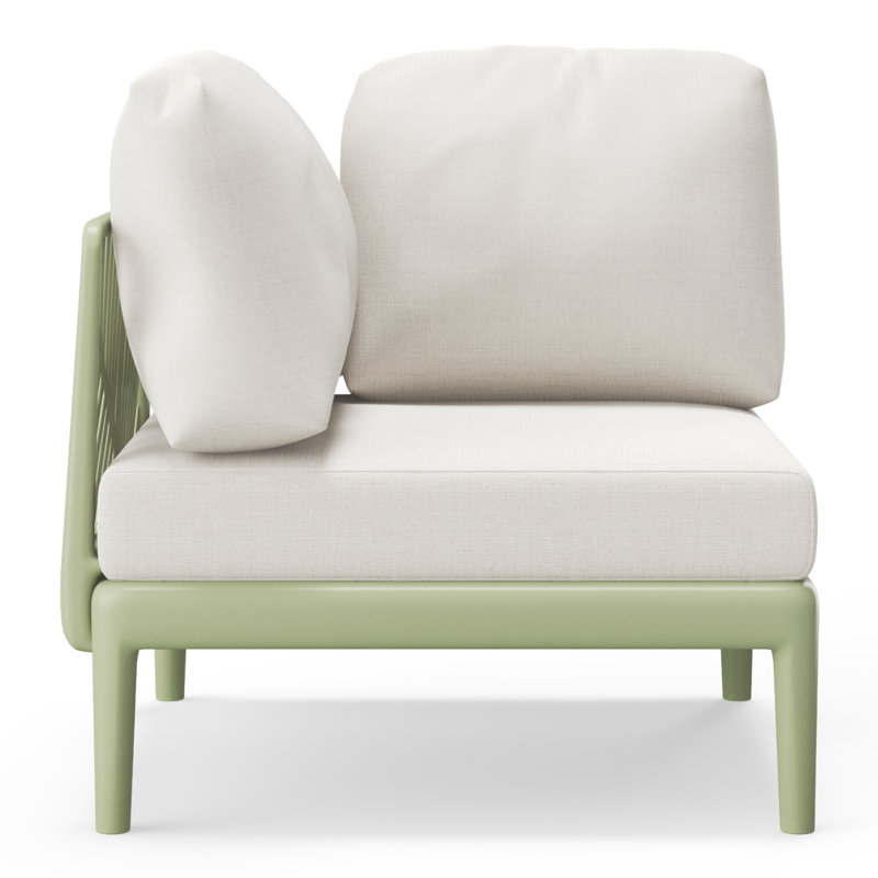 Patio Deep Seating Corner Chair With Cushions
