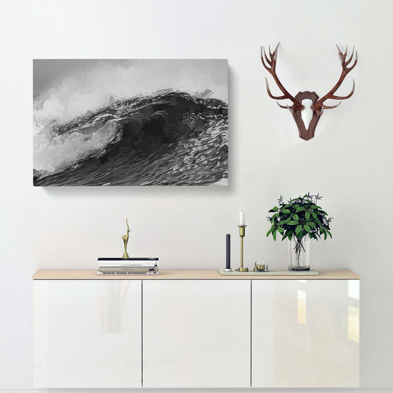 Wave Of Life In Abstract - Wrapped Canvas Print, 40cm H x 60cm W x 3cm D