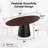 67 in. Pedestal Solid Wood Oval Dining Table Seats 6-611035281