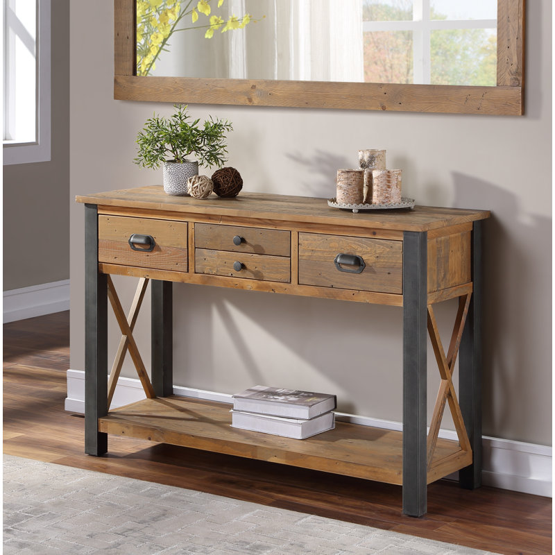 Callaghan 122cm Solid Wood Top Console Table