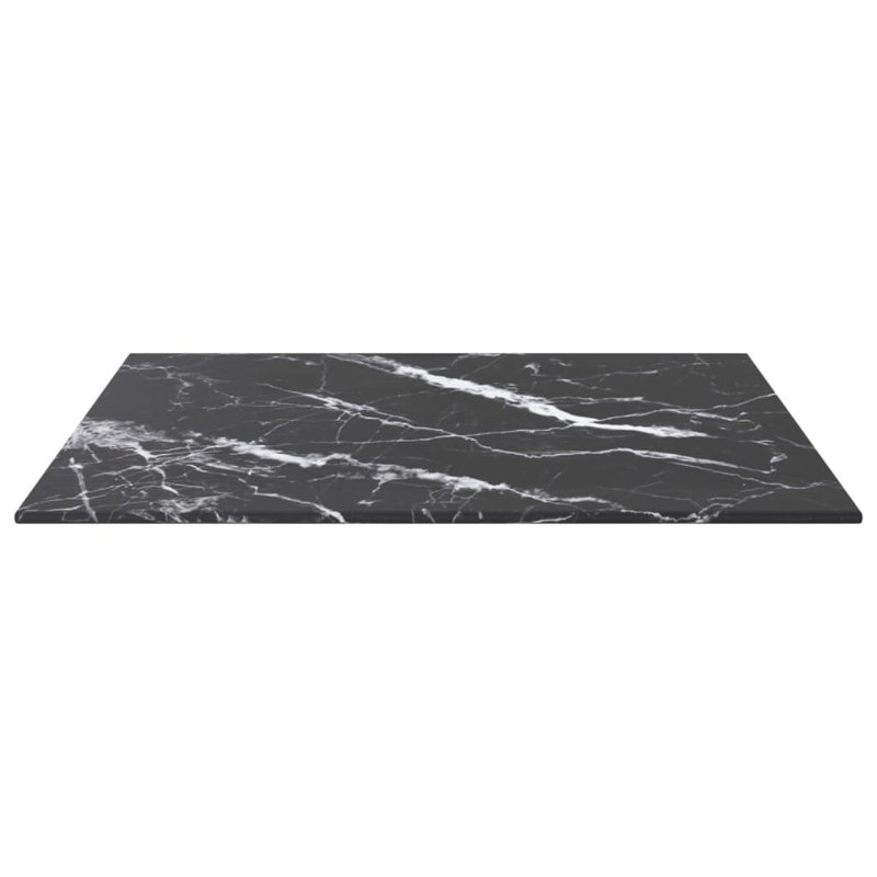 Gaius Table Top, 60cm W x 60cm L x 0.6cm D, Black