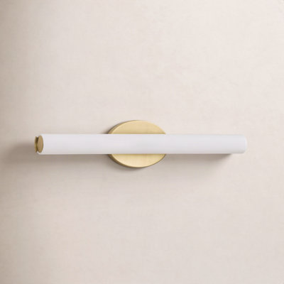 Delphine Single Frosted Dimmable LED Vanity Light